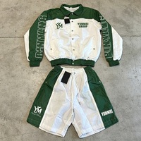Ensemble court personnalisé de haute qualité en nylon de luxe pour homme, vêtements de sport d'été, survêtement de jogging et de gym, coupe-vent