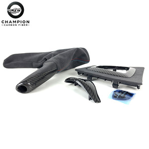 สำหรับ BMW F30 F31 F32 F33 F34 F80 F82 คอนโซลกลางหุ้มหนังกลับคาร์บอนไฟเบอร์ แผงเปลี่ยนเกียร์ มือจับเบรกมือ อุปกรณ์ตกแต่งภายในรถยนต์ - Product Image 5