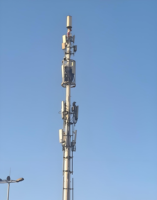 Tour de télécommunication galvanisée Mât d'antenne Tour de communication monopole