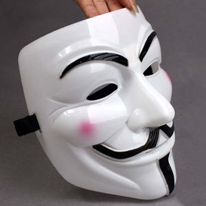 V per <span class=keywords><strong>Vendetta</strong></span> ha ispirato la maschera di Fawkes bianco per feste in Costume e forniture per le vacanze Cosplay - Product Image 3