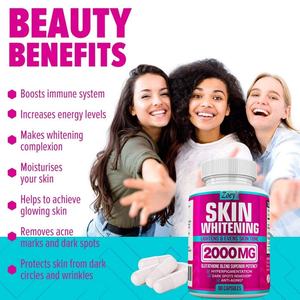<span class=keywords><strong>Glutathione</strong></span> Whitening <span class=keywords><strong>Pills</strong></span> 2000Mg <span class=keywords><strong>Glutathione</strong></span> Capsules Skin Whitening Pill Lebih Baik untuk Bintik Hitam & Bekas Jerawat Hiperpigmentasi - Product Image 3