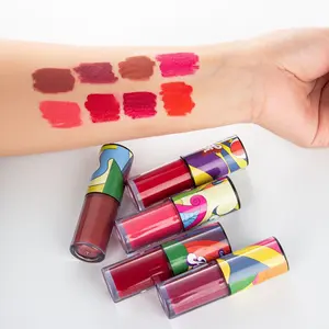 Commercio all'ingrosso di Alta Qualità Matte Nude Rossetto Liquido Private Label Lip Gloss Impermeabile Vegan Cosmetici Lipgloss