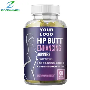 Oem Vegan Sea Moss Supplement Hip Butt Enhancing Bears Bbl Growing Gummies To Make Your Booty Bigger