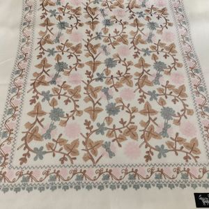 עיצוב לוגו רקום מותאם אישית פרחוני פוליאסטר קשמיר צעיף פשמינה צעיפים נשים צעיפים - Product Image 2