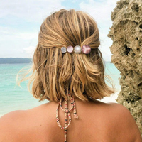 Barrette à cheveux en perles mélangées avec nœud pour bébé fille et femme