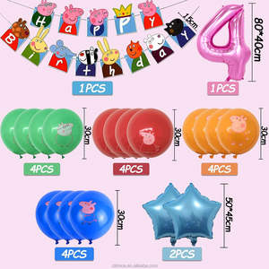 Joli grossiste personnalisable Page thème cochon joyeux anniversaire fête décoration ballon ensemble Page George jouet d'anniversaire pour enfants - Product Image 3