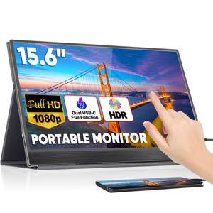 15.6 inch di động màn hình cảm ứng <span class=keywords><strong>LCD</strong></span> Monitor HD HDR loa kép USB-C cắm chơi ứng dụng di động vỏ kim loại FHD 1920x1080P" - Product Image 1