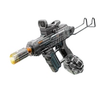 Pistolet à eau électrique Uzi avec flash, chargement et tir continus, pistolet à eau Uzi entièrement automatique