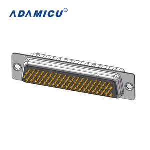 Sous-connecteur 78 broches D Densité mâle Coupe à souder en laiton estampé 2A pour les connexions de fils Connecteurs électroniques Connecteurs électroniques - Product Image 3