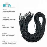 Câble personnalisé à 5 broches, pas de 2,00 mm, 26 AWG, 920 mm/3,02 pi, isolé en PVC noir pour connexion de signal d'appareil électronique