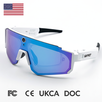 Lunettes de cyclisme intelligentes US Stock 2026 SNT SOLIS POV avec caméra, verres polarisés 8MP, ChatGPT, pour sports de plein air