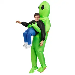 Inflatable người ngoài hành tinh trang phục thanh thiếu niên người ngoài hành tinh Halloween Inflatable trang phục vui thổi lên người ngoài hành tinh trang phục trẻ em