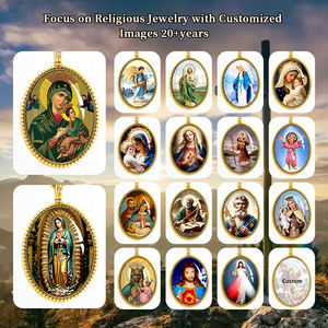 Liontin pohon GIVELUCK Life Gambar perhiasan religius "Wanita kami bantuan abadi" pola disesuaikan untuk konsultasi grosir - Product Image 5