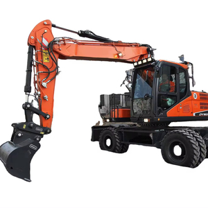 Excavadora de Ruedas Hidráulica Completa DX160W de 19.4 Toneladas con Motor, Caja de Cambios, PLC, Bomba, 1 Año de Garantía, Alto Rendimiento, en Stock - Product Image 2