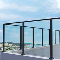 Système de balustrades de balcon en verre trempé renforcé de 12 mm pour la sécurité des bâtiments