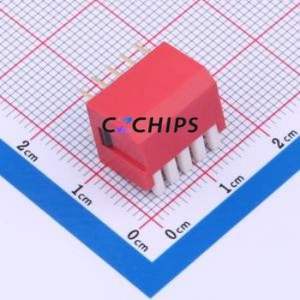 DP-05-R-T DIP Switch Through hole Component (THT) Switch Piano Key Single Pole Single Throw 5 2.54mm - Product Image 2