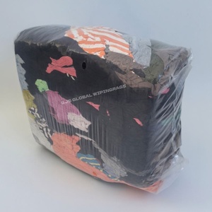 Chiffons de nettoyage colorés de qualité supérieure pour atelier, chiffons en coton 100% pour garage, chiffons en tissu de t-shirt colorés - Product Image 1