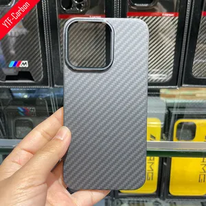 YTF-Carbon Aramid fiber case For Iphone13pro/13pro max Magnetic suctioncase Shockproof Ultra-thin anti-drop Matte cover