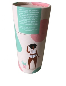 Caja de embalaje de tubo de papel con impresión personalizada de Aceite de Pelo marroquí, cajas de embalaje de aceite esencial para el cuidado de la piel - Product Image 1