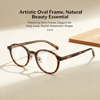 Lunettes de vue Fakeme BC2065 style Bijou Puff, montures en acétate de haute qualité pour myopie, idéales pour un usage sans maquillage