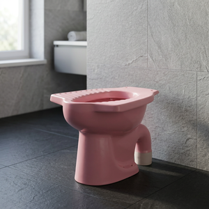 WC compact européen en céramique avec siphon en P, cuvette de toilettes de luxe de style anglo-indien - Product Image 4
