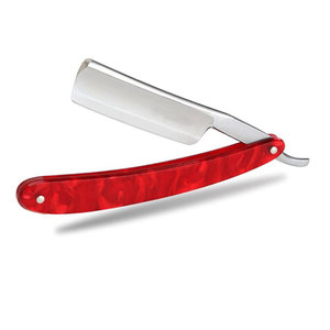 Rasoirs de barbier droits à manche coloré avec logo personnalisé, lame en acier inoxydable tranchante, outils de toilettage confortables pour hommes - Product Image 1