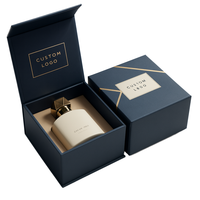 Porte-documents en carton rigide 2 mm, revêtement personnalisé, écologique, gris, avec poignée magnétique de luxe, insert en éponge, portable, taille personnalisée, pour cosmétiques
