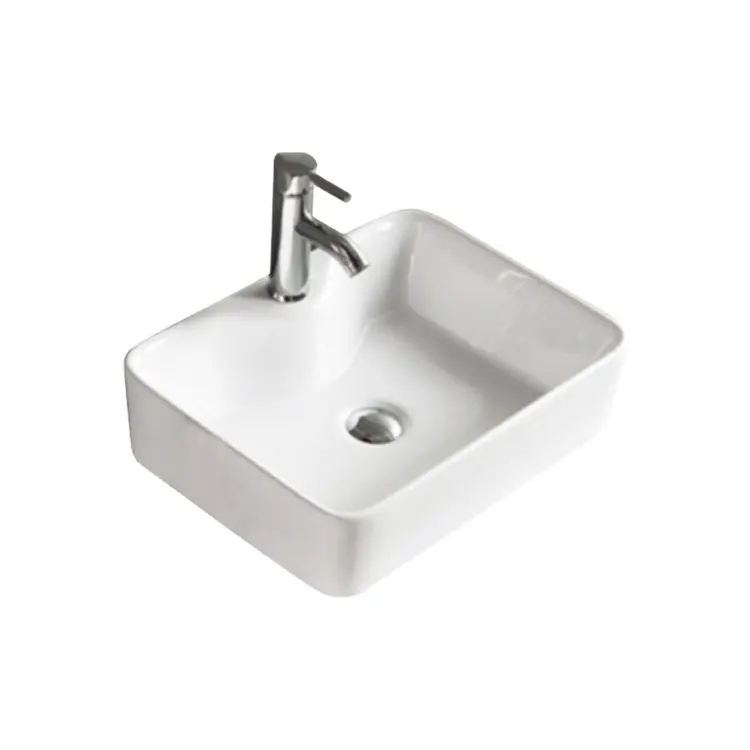 Meuble carré lavabo mini résine pierre de lavage brillant éviers de comptoir lavabo bassins