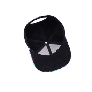 Gorra Snapback de pedido pequeño para hombres y mujeres, ala de impresión plana personalizada, gorra trasera a presión personalizada con parche bordado - Product Image 4
