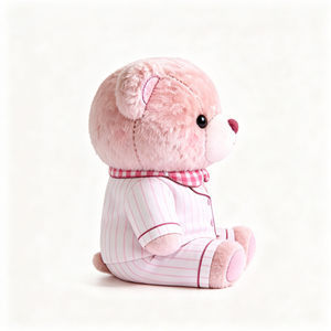 Orsacchiotto di Peluche Super Carino e Soffice in <span class=keywords><strong>Pigiama</strong></span> a Righe, Morbido Pupazzo <span class=keywords><strong>con</strong></span> Fiocco, Regalo per Bambini - Product Image 6