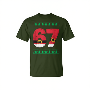 67 Meme Six Seven T-shirt natalizia con design natalizio, abbigliamento da uomo - Product Image 2