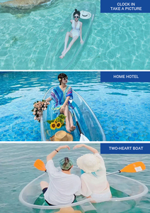 Kayak Transparente para Pesca, Recreación en la Playa, Kayak Transparente de Policarbonato - Product Image 4