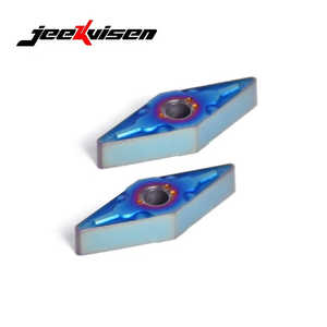 Plaquettes de tournage en carbure de tungstène nano-revêtu bleu Jeekvisen VNMG160408-MA, outil de fraisage CNC, plaquette d'insertion pour machine-outil, revêtement CBN, boîte de 500g - Product Image 4