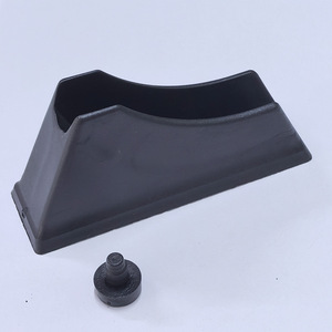 Chair Leg Pad 2030 <b>Square</b> Tube Black Plastic Non Slip Anti <b>Scratch</b> Furniture Accessory - Product Image 2