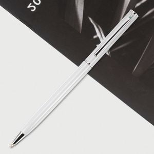 Bolígrafo Metálico Giratorio XJ961 con Logotipo Personalizado Impreso en 7 Colores, Bolígrafo Delgado para Firmas, Regalo Corporativo para Actividades Empresariales, Tinta Azul - Product Image 3