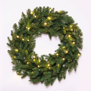 Guirlande <span class=keywords><strong>de</strong></span> <span class=keywords><strong>Noël</strong></span> en PE PVC, guirlande <span class=keywords><strong>de</strong></span> <span class=keywords><strong>Noël</strong></span> artificielle en plastique, guirlande <span class=keywords><strong>de</strong></span> <span class=keywords><strong>Noël</strong></span> simple pour l'extérieur avec lumières EXW - Product Image 4