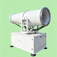 Canon à brouillard industriel, portée de pulvérisation de 120 m, machine de suppression de la brume d'eau pour le contrôle des odeurs des décharges de déchets