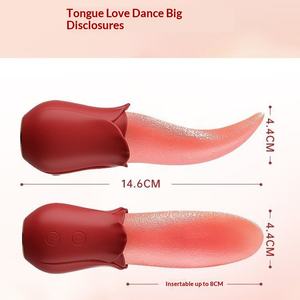 Dil Vibratörü Dans Aşk Şarkısı Kadın Çok Frekanslı Klitoral Masaj Çubuğu Yetişkin Seks Oyuncağı USB Şarjlı %100 Su Geçirmez - Product Image 3