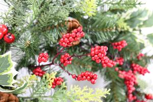Factory Customized Pvc <b>Front</b> <b>Door</b> Wall <b>Decor</b> Berries Cones Pine Needles Wreath - Product Image 4