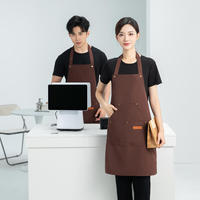 Vente en gros de tabliers en toile de haute qualité avec logo personnalisé multi-poches imperméable pour barbecue, bar, cuisine et restaurant