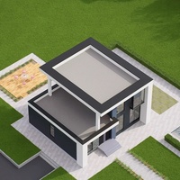 Dernière conception rentable de villa préfabriquée ignifuge et de réduction du bruit