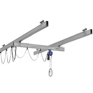 Grue de suspension modulaire à poutre simple en aluminium de 500 kg à 1000 kg avec palan électrique - Product Image 2