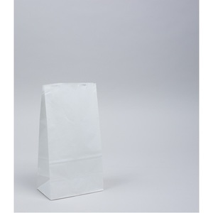 Sacs en papier kraft blanc SOS de haute qualité, vente en gros, logo de marque imprimé sur mesure, recyclables, écologiques, emballage alimentaire pour épicerie - Product Image 2
