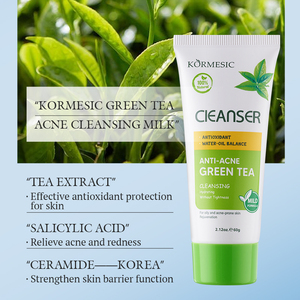 KORMESIC - Limpiador Facial de Espuma Abundante con Limón, Rosa y Té Verde para Blanquear, Calmar y Combatir el Acné, 60g, Marca Privada, Venta al Por Mayor - Product Image 3