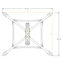PFLY MARK4 Châssis de drone en fibre de carbone de 13 pouces, version V2, moulé sur mesure, pour FPV, Cross-Captain, endurance et charge lourde