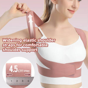 Ceinture <span class=keywords><strong>de</strong></span> maintien dorsale réglable, légère et respirante avec fermeture auto-agrippante pour la correction <span class=keywords><strong>de</strong></span> la posture et <span class=keywords><strong>le</strong></span> soulagement <span class=keywords><strong>de</strong></span> la cyphose - Product Image 3