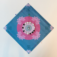 Tapis de jeu de Mahjong épaissi, avec base en caoutchouc antidérapante, pliable, réduction du bruit, pour jeu de tuiles de Mahjong américain et jeux de cartes
