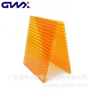 Gwx Polycarbonate Sheet 10mm Double Layer Transparent Blue Green For Greenhouse Insulation - Product Image 2