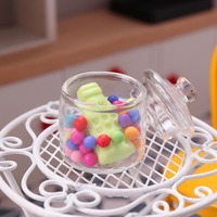 Miniature de pot alimentaire, modèle réduit 1:12, pot de rangement pour maison de poupée, ornement de cuisine, petit outil de bricolage