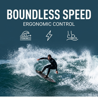 Envío Global OEM 72V 12KW Jetboard con Textura de Grafito Negro, Tabla de Surf Motorizada, Wakeboard, Embarcación Acuática con Correas y Asa